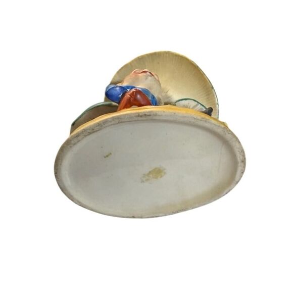 Pixie Elf Sitting Under a Mushroom in a Mushroom Garden Planter - Picture 5 of 7